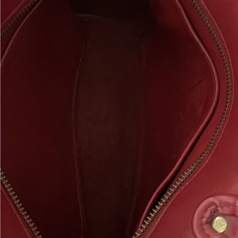 Vintage Coach Red Leather Tote #9086 - Picture 7 of 8